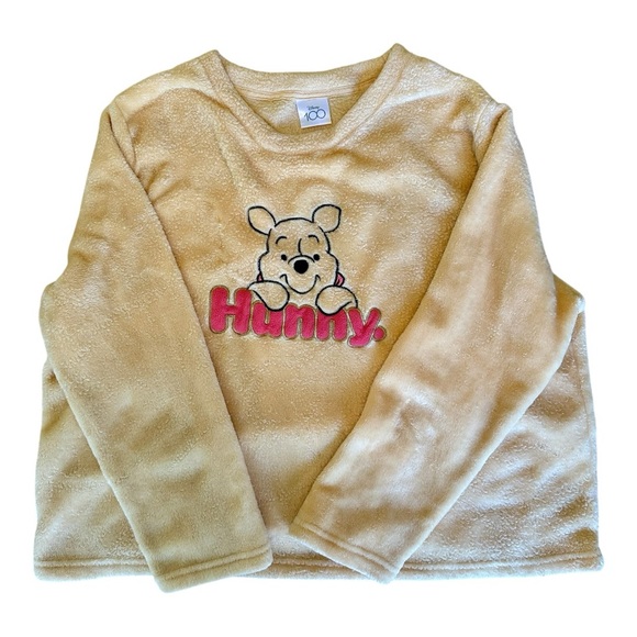 Disney Winnie the Pooh Hunny Sweatshirt‎ 3X Embroidered Plush PJ - Picture 3 of 7